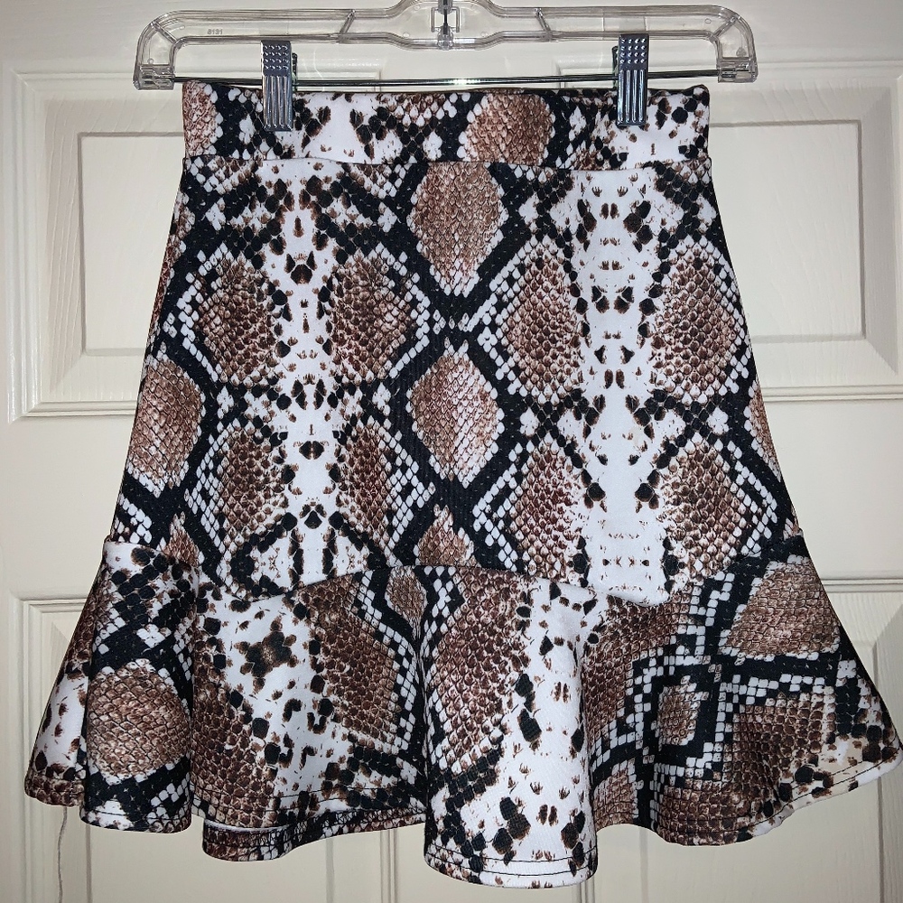 Snakeskin skirt